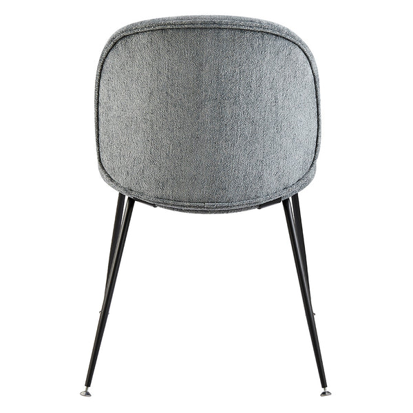 New Pacific Direct Nisha Fabric Dining Side Chair, (Set of 2) SFX2 Posh Gray