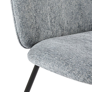 New Pacific Direct Nisha Fabric Dining Side Chair, (Set of 2) SFX2 Posh Gray