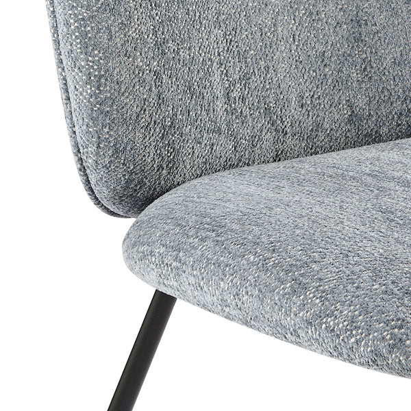 New Pacific Direct Nisha Fabric Dining Side Chair, (Set of 2) SFX2 Posh Gray