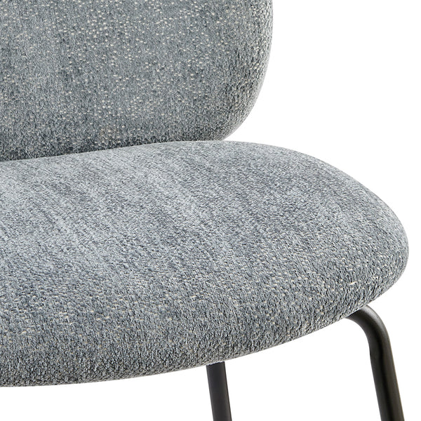 New Pacific Direct Nisha Fabric Dining Side Chair, (Set of 2) SFX2 Posh Gray