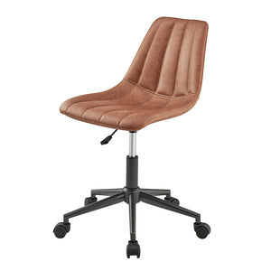 New Pacific Direct Robert PU Swivel Office Chair SFX2 Umber Brown