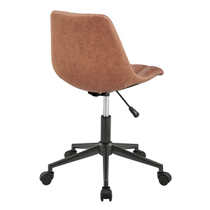 New Pacific Direct Robert PU Swivel Office Chair SFX2 Umber Brown