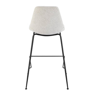 New Pacific Direct Robert Fabric Counter Stool, (Set of 4) SFX2 Posh Ivory