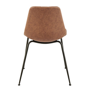 New Pacific Direct Robert PU Dining Side Chair, (Set of 4) SFX2 Umber Brown