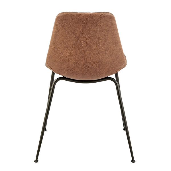 New Pacific Direct Robert PU Dining Side Chair, (Set of 4) SFX2 Umber Brown