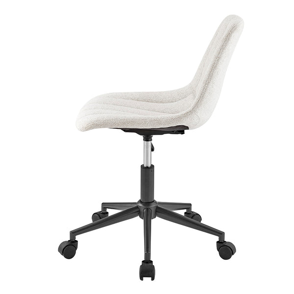 New Pacific Direct Robert Fabric Swivel Office Chair SFX2 Posh Ivory