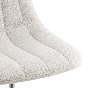 New Pacific Direct Robert Fabric Swivel Office Chair SFX2 Posh Ivory