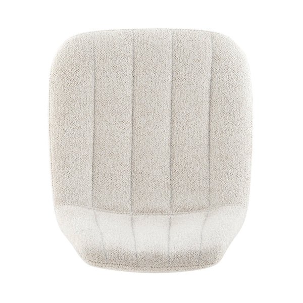 New Pacific Direct Robert Fabric Gaslift Swivel Bar Stool, (Set of 2) SFX2 Posh Ivory