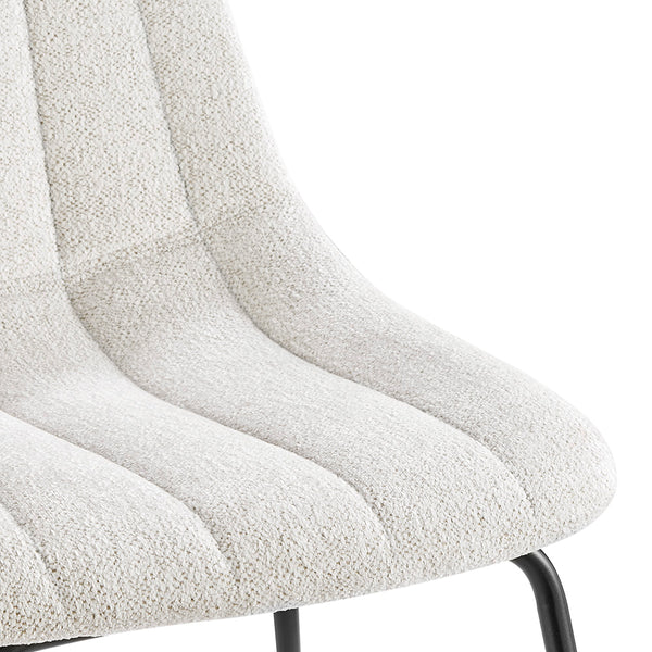 New Pacific Direct Robert Fabric Dining Side Chair, (Set of 4) SFX2 Posh Ivory