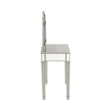 Contemporary 2-piece Vanity Set Metallic Platinum and White