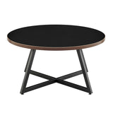 New Pacific Direct Courtdale Round Coffee Table SFX2 Black