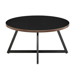 New Pacific Direct Courtdale Round Coffee Table SFX2 Black