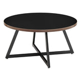 New Pacific Direct Courtdale Round Coffee Table SFX2 Black