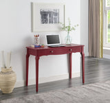 Alsen Transitional Writing Desk Red Finish 93020-ACME