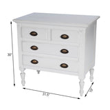 Butler Specialty Easterbrook White 4 Drawer Chest 9306288