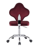 Clover Contemporary Office Chair Red Velvet(#) 93070-ACME