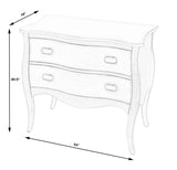 Butler Specialty Rochelle White  2 Drawer Chest 9307288