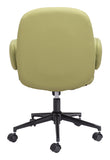 Zuo Modern Lionel 100% Polyester, Plywood, Steel Modern Commercial Grade Office Chair Olive Green, Black 100% Polyester, Plywood, Steel