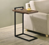 Modern C-shaped Accent Table with USB Charging Port