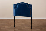 Baxton Studio Aubrey Modern and Contemporary Royal Blue Velvet Fabric Upholstered Twin Size Headboard