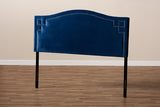 Baxton Studio Aubrey Modern and Contemporary Royal Blue Velvet Fabric Upholstered Queen Size Headboard