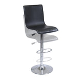 Winsome Wood Spectrum High-back Ajustable Swivel Stool, Black & Chrome 93145-WINSOMEWOOD