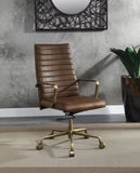 Duralo Industrial Office Chair Saturn Leather(#) 93167-ACME