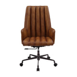 Salvol Industrial Office Chair Sahara Leather(#) & Aluminum 93176-ACME