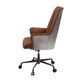 Salvol Industrial Office Chair Sahara Leather(#) & Aluminum 93176-ACME