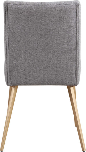 Eleanor Linen Textured Fabric / Iron / Foam Contemporary  Dining Chair - 20" W x 23.5" D x 35.5" H