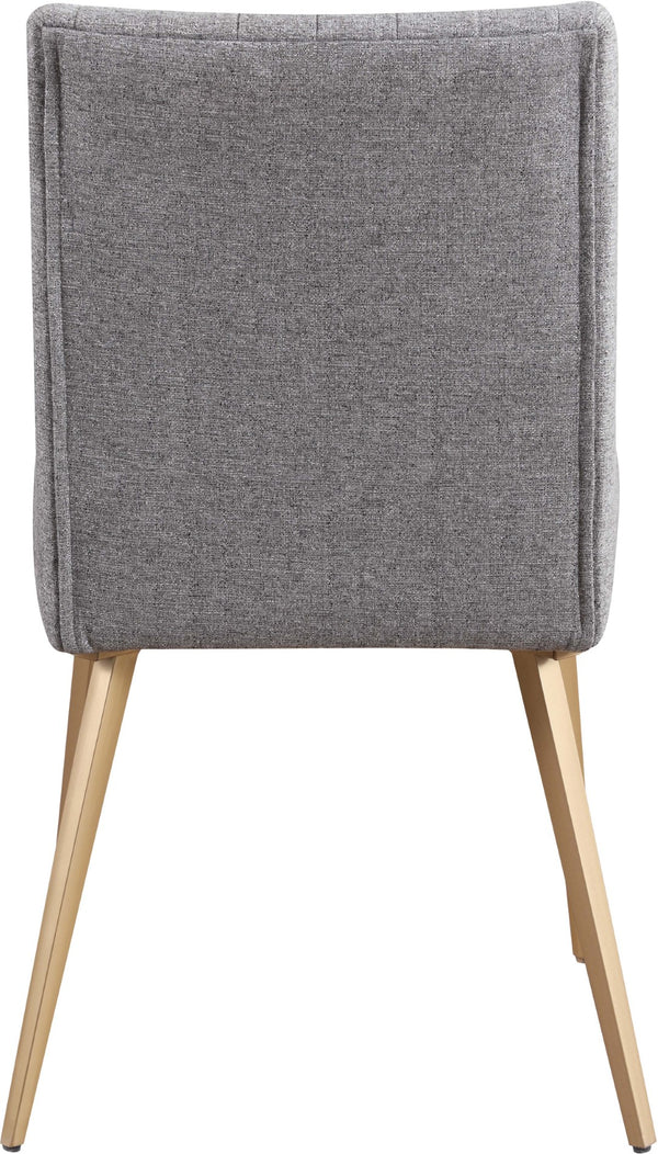 Eleanor Linen Textured Fabric / Iron / Foam Contemporary  Dining Chair - 20" W x 23.5" D x 35.5" H