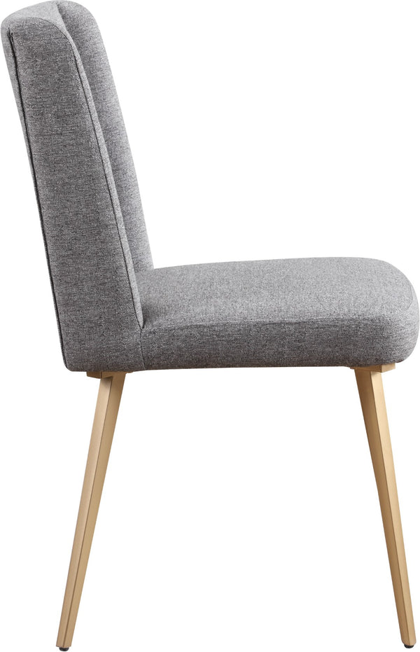 Eleanor Linen Textured Fabric / Iron / Foam Contemporary  Dining Chair - 20" W x 23.5" D x 35.5" H