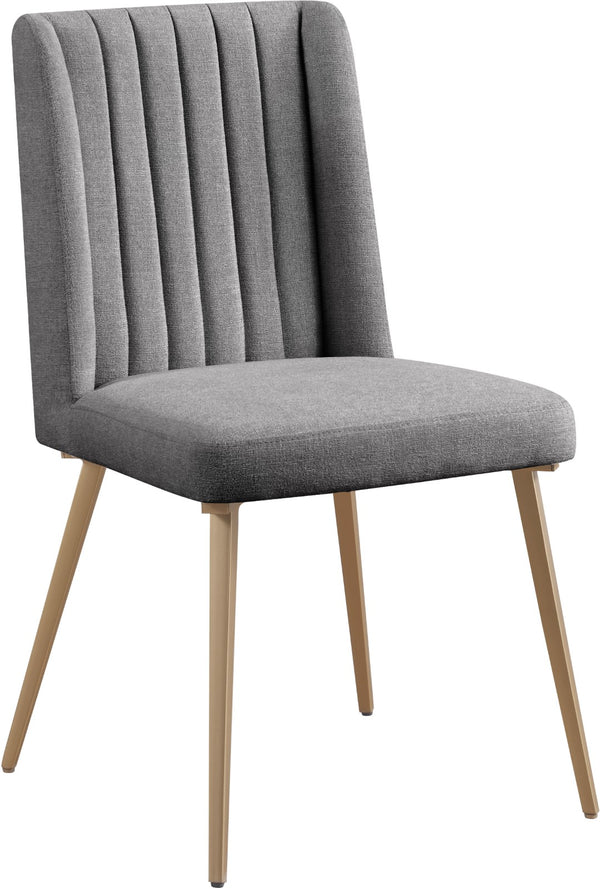Eleanor Linen Textured Fabric / Iron / Foam Contemporary  Dining Chair - 20" W x 23.5" D x 35.5" H
