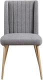 Eleanor Linen Textured Fabric / Iron / Foam Contemporary  Dining Chair - 20" W x 23.5" D x 35.5" H