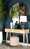 Casual Rectangular Storage Console Table Natural