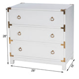 Butler Specialty Forster Glossy White Campaign Chest 9337304