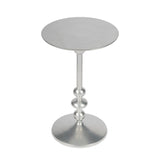 Butler Specialty Zora Silver Iron Pedestal End Table 9340220