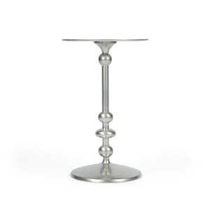 Butler Specialty Zora Silver Iron Pedestal End Table 9340220