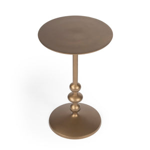 Butler Specialty Zora Bronze Iron Pedestal End Table 9340392