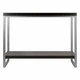 Winsome Wood Jared Console Table, Enamel Steel Tube 93441-WINSOMEWOOD