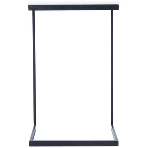 Butler Specialty Lawler White Marble, Black End Table 9349295
