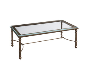 Barclay Butera Bluff Metal And Glass Cocktail Table 01-0934-943C