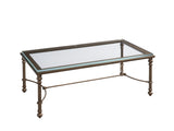 Barclay Butera Bluff Metal And Glass Cocktail Table 01-0934-943C