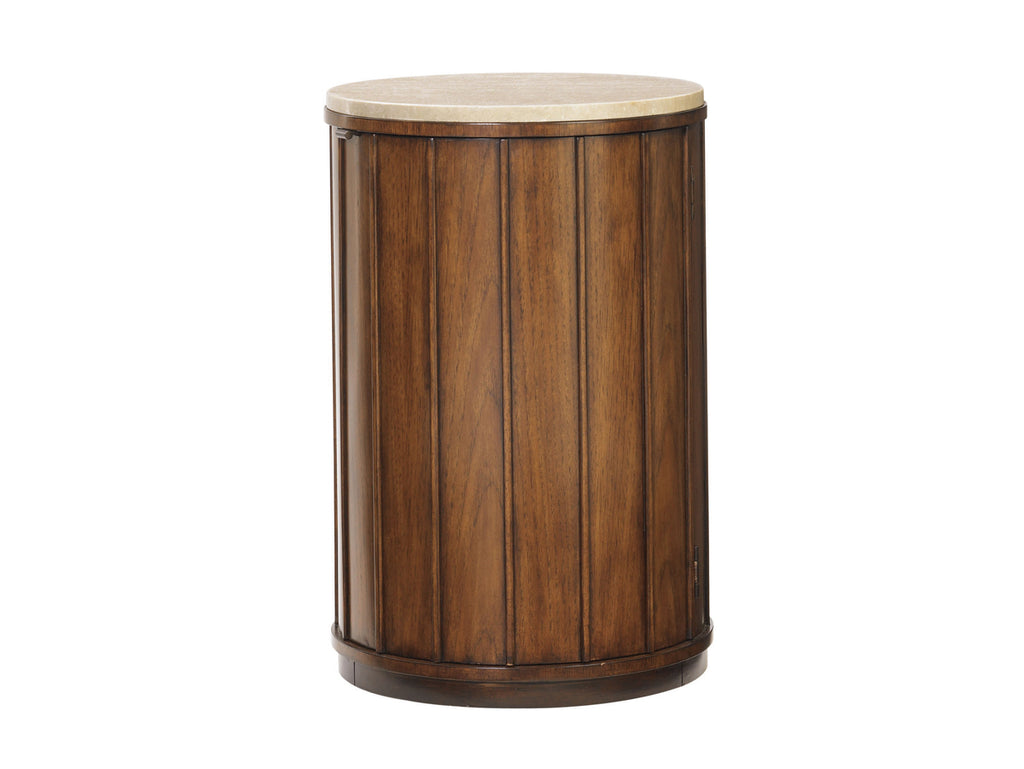 Ocean Club Fiji Drum Table With Stone Top
