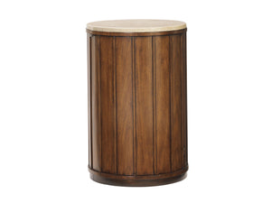 Ocean Club Fiji Drum Table With Stone Top