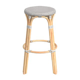 Butler Specialty Tobias 30" Grey Round Rattan Bar Stool 9370266