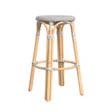 Butler Specialty Tobias 30" Grey Round Rattan Bar Stool 9370266