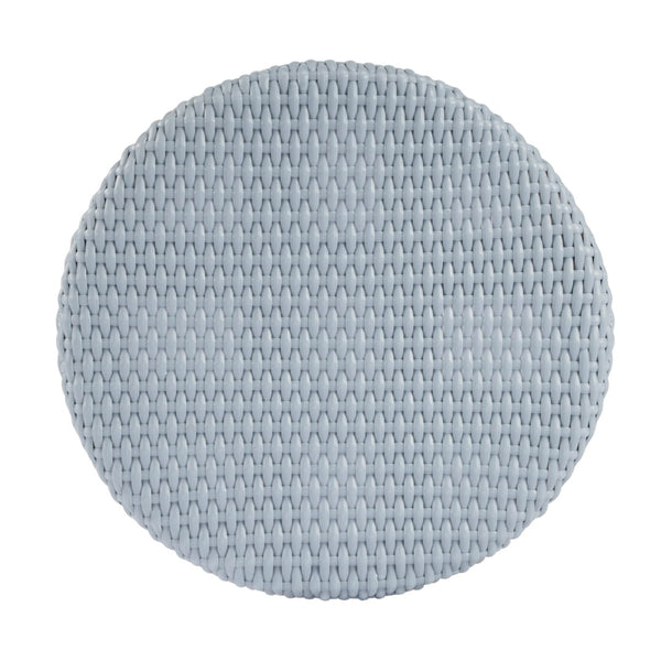 Butler Specialty Tobias 30" Twilight Blue Round Rattan Bar Stool 9370341