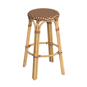Butler Specialty Tobias Brown Round Rattan Bar Stool 9370354
