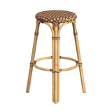 Butler Specialty Tobias Brown Round Rattan Bar Stool 9370354